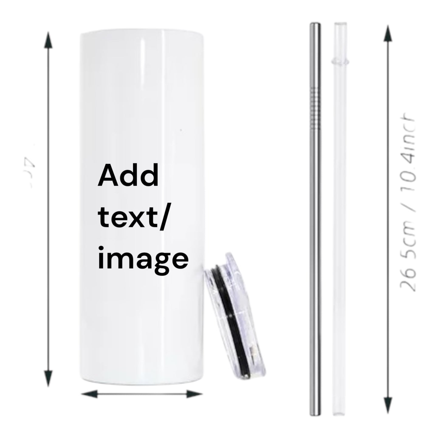 Customizable 20oz Skinny Tumbler
